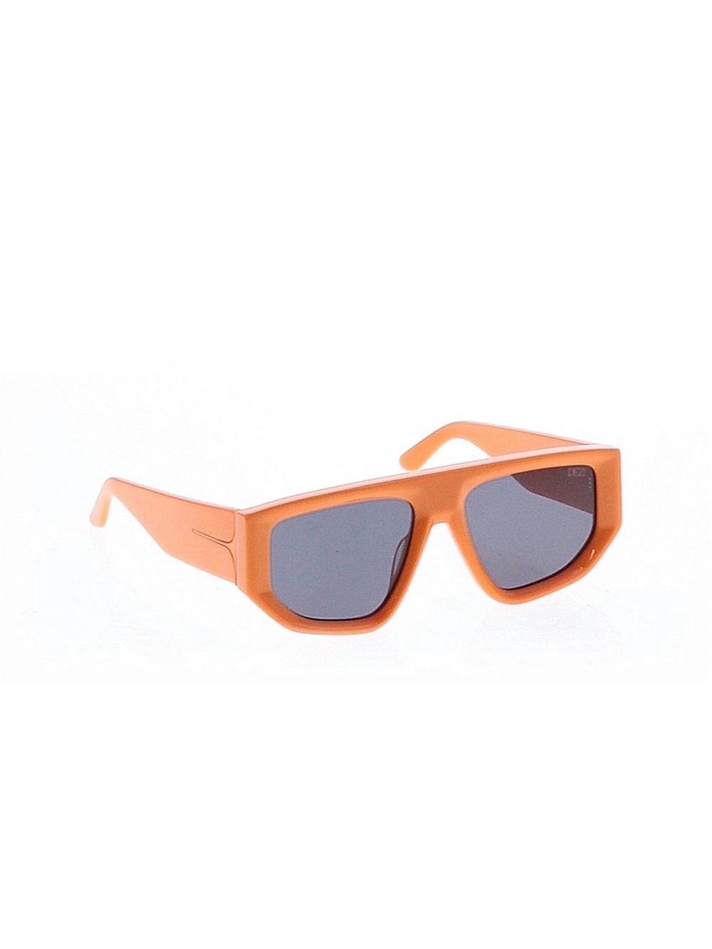 DEZI Orange Square-Edge Sunglasses with Dark Lenses